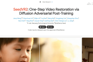 SeedVR2 – 字节跳动推出的视频修复模型