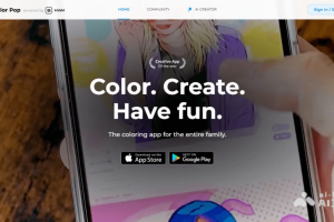 Color Pop – AI涂色应用，输入文本生成精美线条图