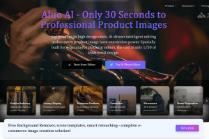 Aluo AI – AI图像处理平台，生成高质量的产品图