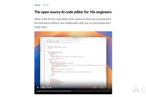 Melty – 开源的AI编程助手，大幅提升编码效率和质量