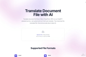 Doc2Lang – AI驱动的支持多种格式文档翻译平台
