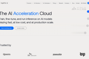 Together AI – 生成式AI云平台，支持从模型微调到零构建全流程服务