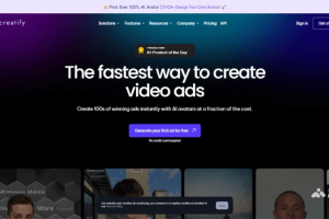 creatify – AI视频广告制作平台，输入产品链接或描述自动生成