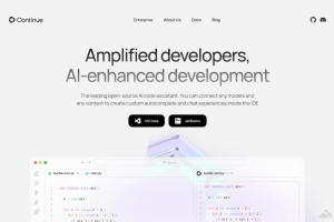 Continue – AI代码助手，聊天式理解代码提供自动补全代码建议