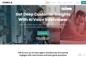 Chikka.ai – AI语音访谈平台，智能语音代理模拟专业访谈者