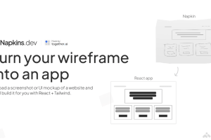 Napkins.dev – AI驱动的支持截图或线框图快速生成网页应用的开源项目
