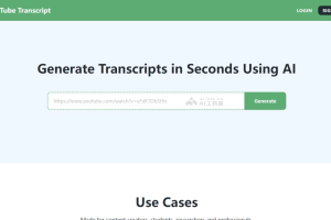 YouTube Transcript – 自动转录YouTube视频生成文字的在线AI服务平台