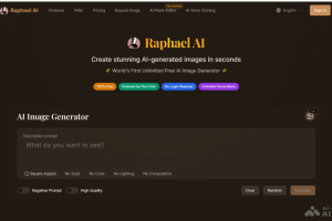 Raphael AI – 免费AI图像生成工具，基于 Flux.1-Dev 模型