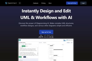 Diagramming AI – AI绘图工具，支持文本、图表、URL自动生成相应图表