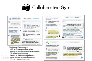 Collaborative Gym – 支持人与AI代理实时交互协作的评估框架
