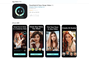 FaceHub – AI照片视频编辑应用，支持AI换脸、风格变换、动画生成