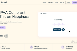 Freed – AI医疗助手，自动转写医生与患者对话内容生成结构化病历