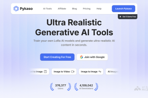 Pykaso AI – AI图像与视频创作平台，支持训练个性化模型