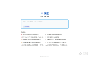 洞察 – AI实时数据分析平台，提供快速、深度的行业洞察