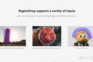 RegionDrag – 港大和牛津联合开发的基于区域的图像编辑技术