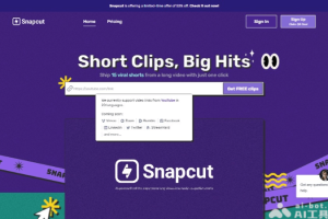 Snapcut – AI视频编辑工具，自动选取长视频中精彩片段