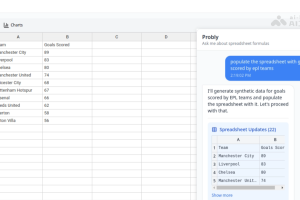 Probly – AI电子表格工具，交互式生成分析结果或可视化图表