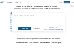 ZeroGPT – AI内容检测工具，检测结果自动输出 PDF 报告