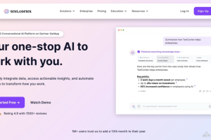 text.cortex – AI写作工具，辅助生成高质量复杂的文本任务
