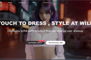 DressPlay – AI虚拟试衣应用，支持图片和视频换装