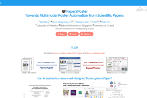 Paper2Poster – 滑铁卢、新加坡国立和牛津大学推出的学术海报生成框架