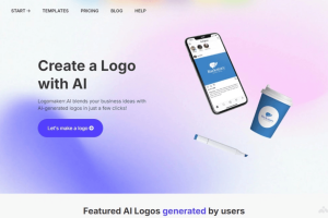 logomakerr – AI在线Logo设计平台，输入公司名称和口号生成定制化Logo
