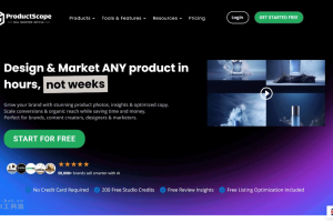 ProductScope – AI电商工具，提供AI产品摄影、亚马逊列表优化等解决方案