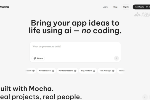 Mocha – AI零代码应用构建平台，实时预览调整