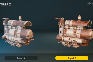 Tripo 2.0 – VAST推出的3D模型生成平台，迅速完成纹理和材质的创建