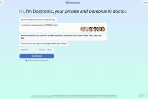 Doctronic – AI医生服务平台，支持面对面远程健康咨询和诊断症状