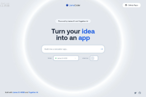 LlamaCoder – 开发者的AI工具，快速创建全栈应用程序