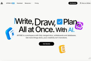 AFFiNE – 开源的知识库管理和协作工具，本地Notion平替笔记