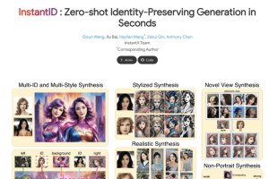 InstantID – 高保真的个性化图像合成框架