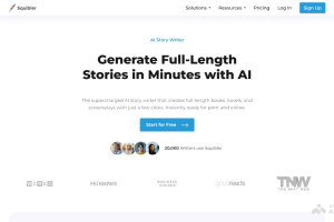 Squibler – AI故事写作平台，支持小说、短篇故事和剧本等创作