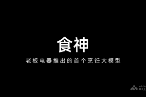 食神 – 老板电器推出的首个烹饪大模型