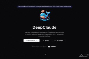 DeepClaude – 开源AI应用开发平台，深度集成 DeepSeek R1 和 Claude 模型