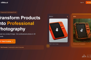 clikka.ai – AI产品摄影工具，一张照片生成4个角度视图