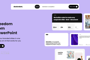 deckrobot – AI PPT生成工具，支持文档自动生成PPT