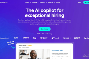 BrightHire – AI招聘平台，AI教练提升面试官技能自动构建面试计划