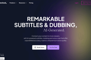 checksub – AI视频字幕处理工具，自动生成200多种语言字幕