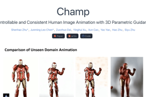 Champ – 基于3D的人物图片转视频动画模型