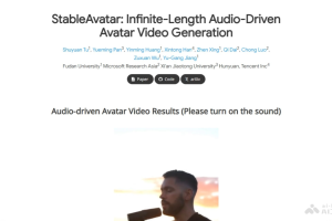 StableAvatar – 复旦推出的音频驱动视频生成模型