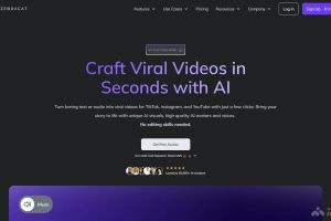 ZEBRACAT – AI营销视频制作工具，可将文本或音频转换成高质量视频内容
