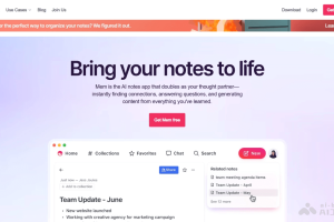 Mem – AI笔记应用，自动识别笔记间的关联
