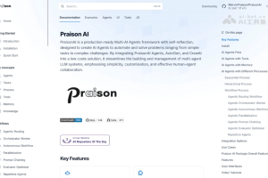 Praison AI – 开源AI多智能体框架，低代码创建和管理AI代理
