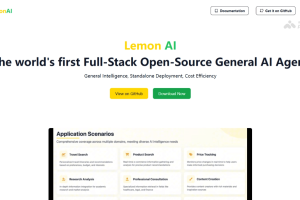 Lemon AI – 开源全栈通用AI Agent，需求到交付全流程自动化