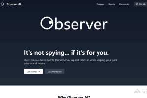 Observer AI – 开源AI框架，智能分析屏幕内容与响应
