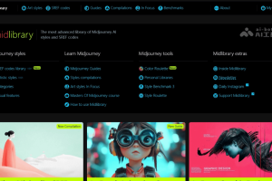 Midlibrary – Midjourney AI图像创作提示词资源库