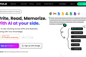 Flot.ai – AI写作辅助工具，具有记忆能力高效管理知识库