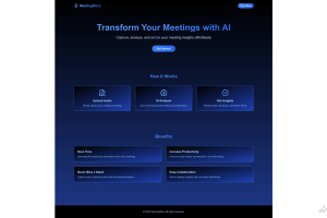 MeetingMind – AI会议助手，自动捕捉、分析和处理会议见解